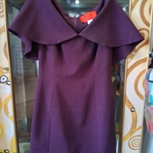 Elegant Purple Midi Dress